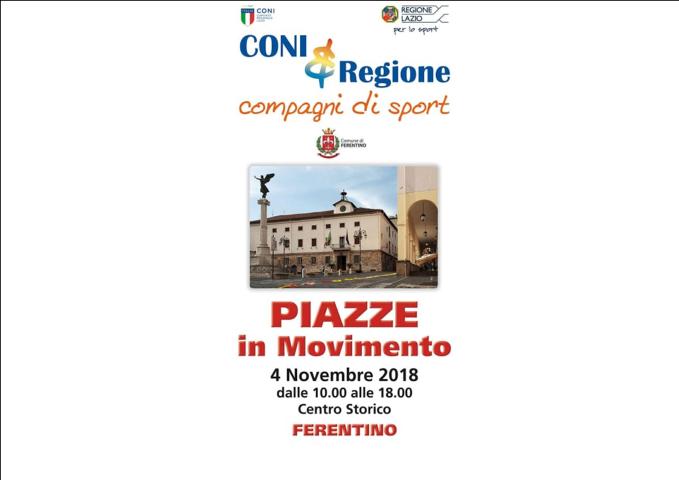 Locandina Coni e Regione