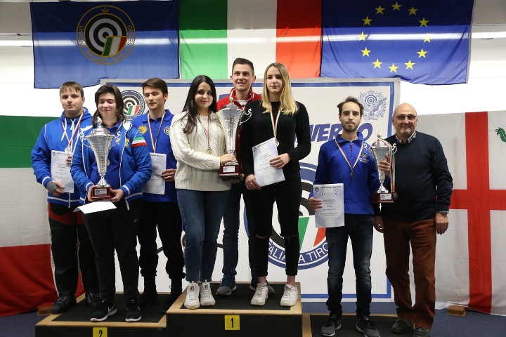 Podio carabine Regioni squadra