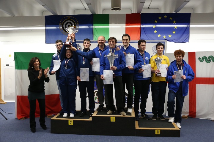 Podio pistol Regioni squadra