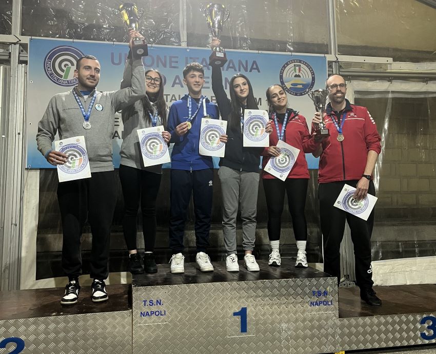 Podio pistola 10 m mixed team