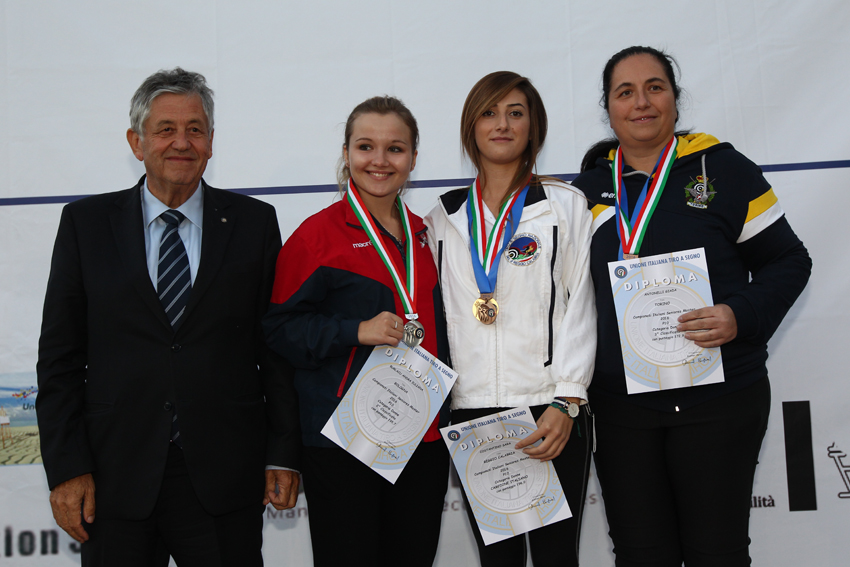Podio pistola 10 metri donne