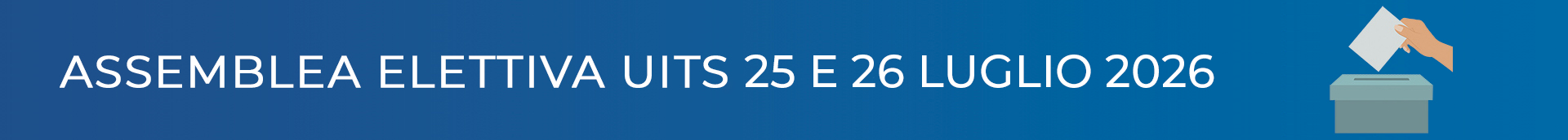 UITS banner elezioni 2026 desktop