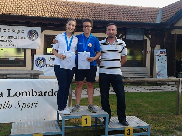 Premiazione arma libera a terra juniores donne