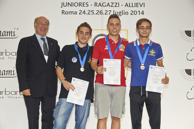 Podio pistola libera juniores uomini -junior 2 