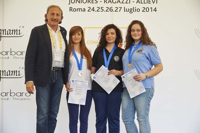 Podio pistola sportiva juniores donne - junior 1