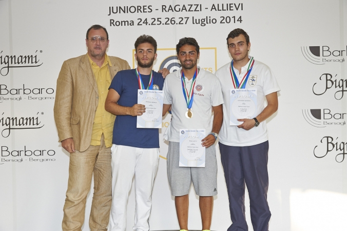 Podio pistola standard juniores uomini