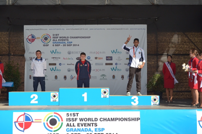 Premiazione pistola standard juniores uomini