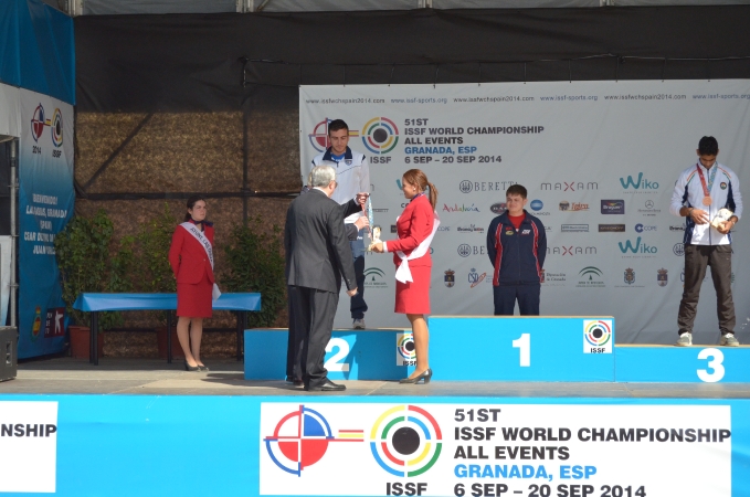 Premiazione pistola standard juniores uomini