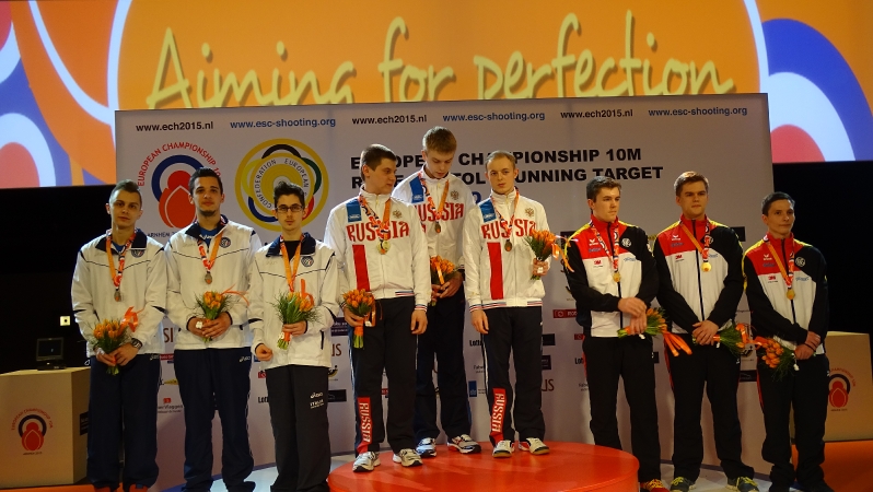 Premiazioni carabina 10 metri juniores uomini