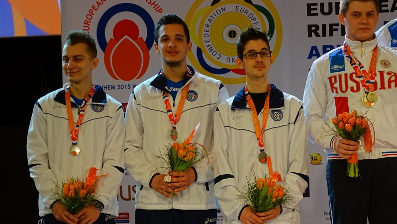 Premiazioni carabina 10 metri juniores uomini