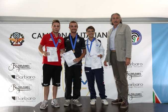 Podio pistola sportiva juniores uomini gruppo 2