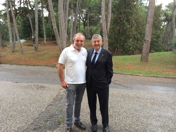 Il Presidente Obrist con il Presidenteb di Tolmezzo Roberto Siriu