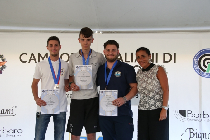 Podio pistola automatica juniores uomini Gruppo 2 