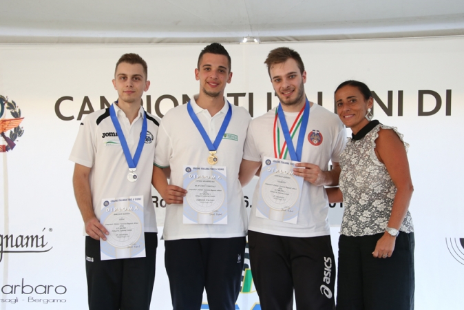 Podio carabina libera a terra juniores uomini Gruppo 1 