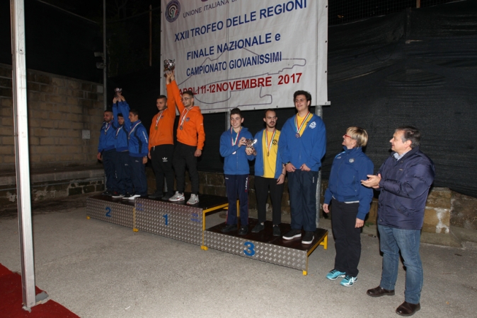 Podio pistola 10 metri juniores uomini squadre